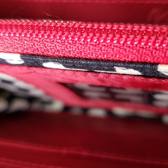 Vera Bradley Accordion Wallet Red - Picture 5 of 10